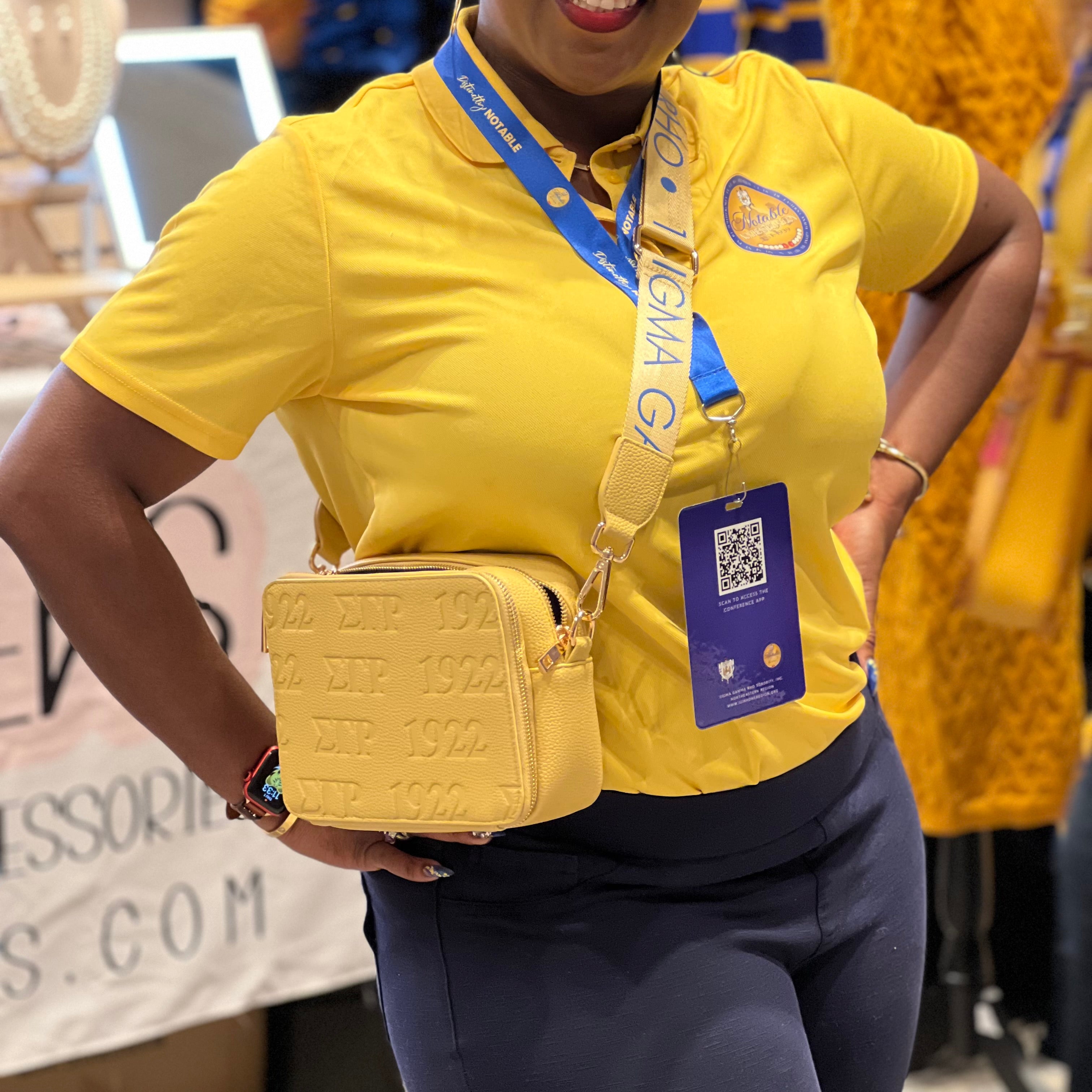 SIGMA GAMMA RHO LOGO CROSSBODY
