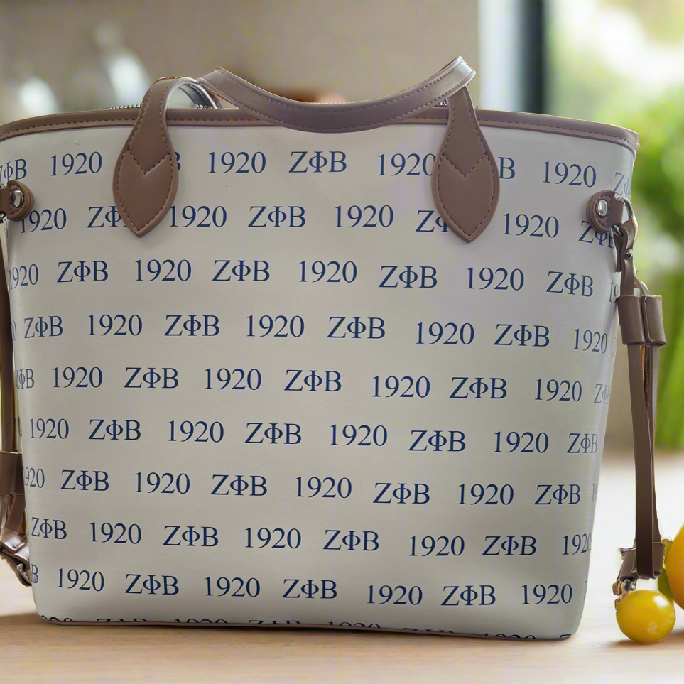 ZETA PHI BETA FINERFULL TOTE BAG