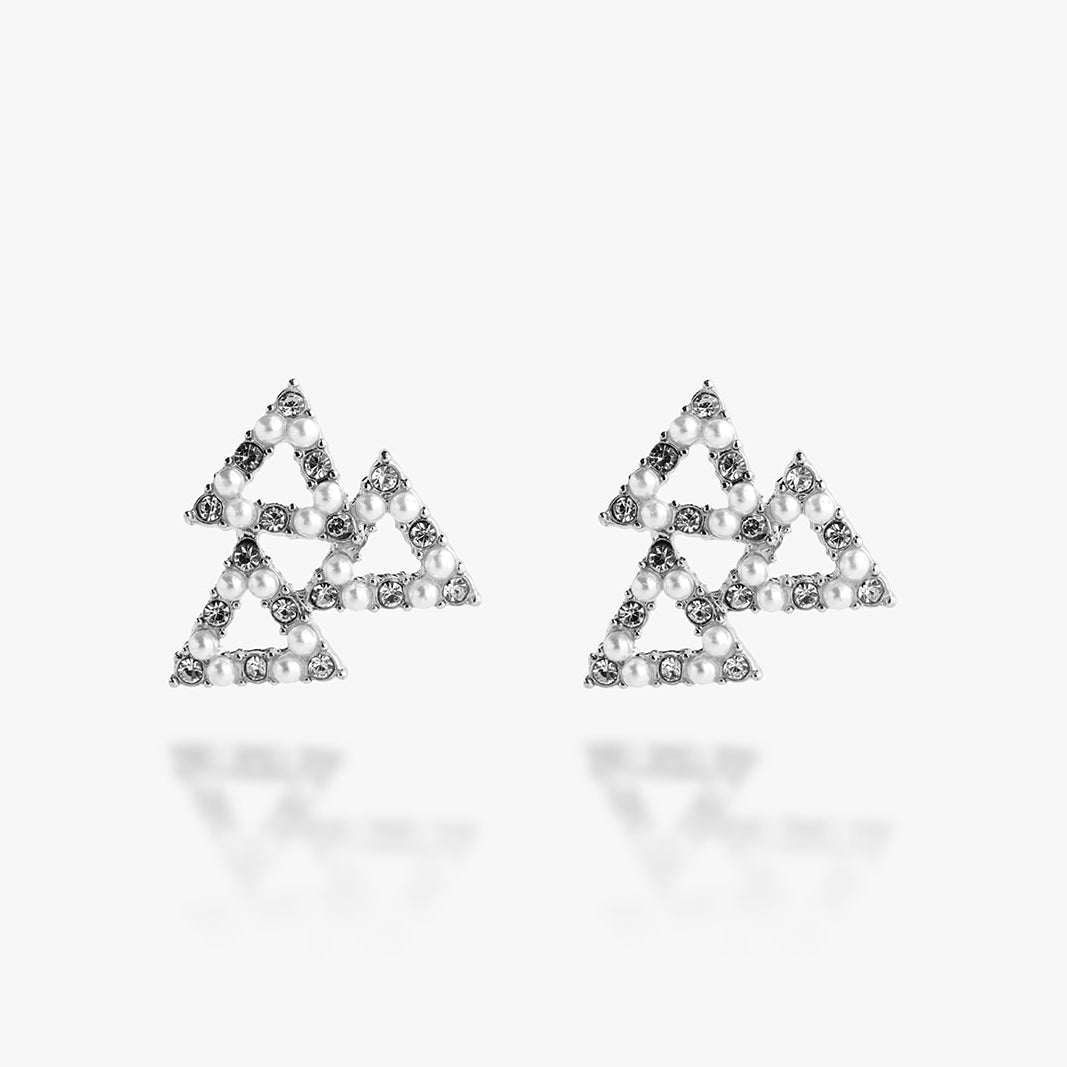 STACKED PYRAMID EARRINGS