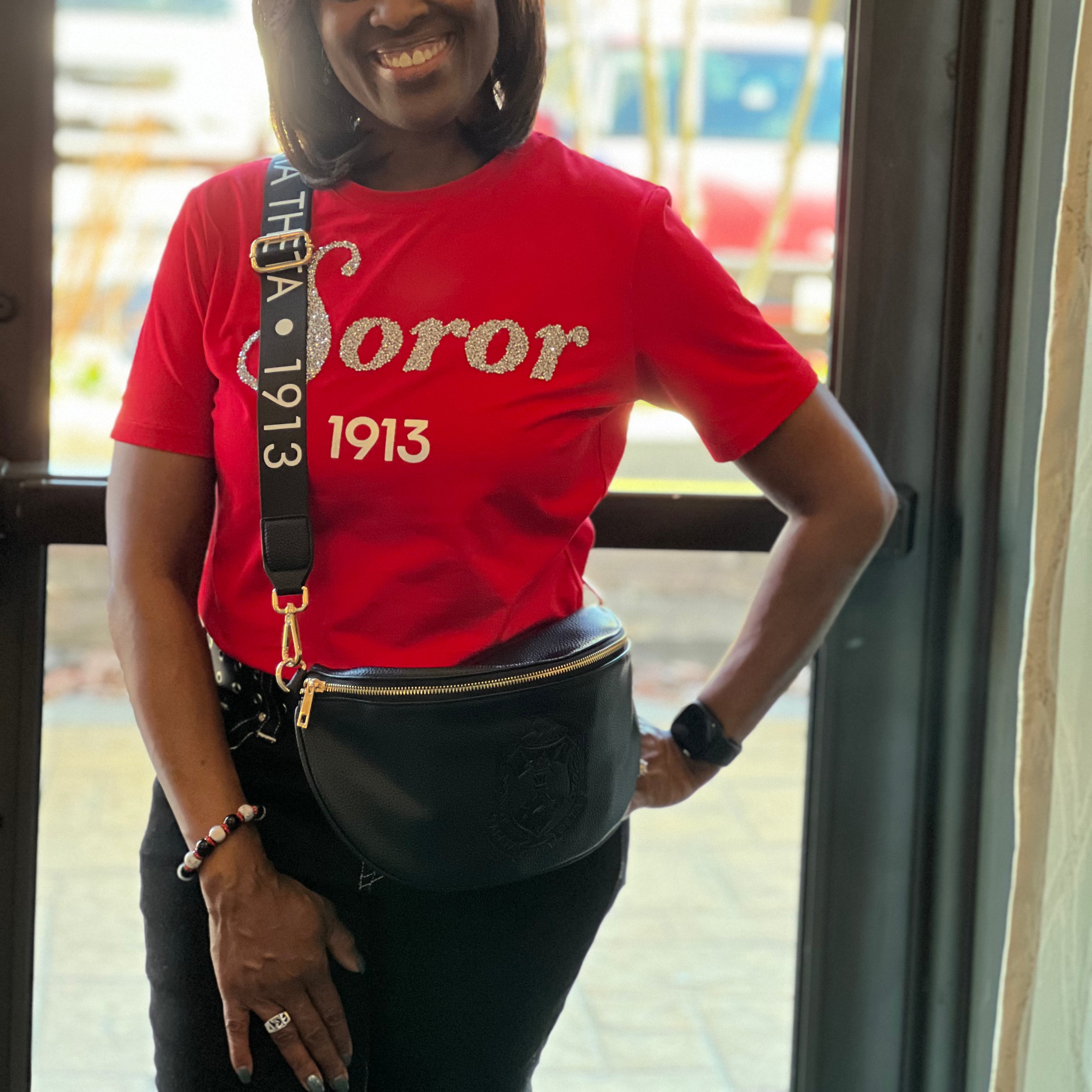 DELTA SIGMA THETA OVERSIZED FANNY BAG