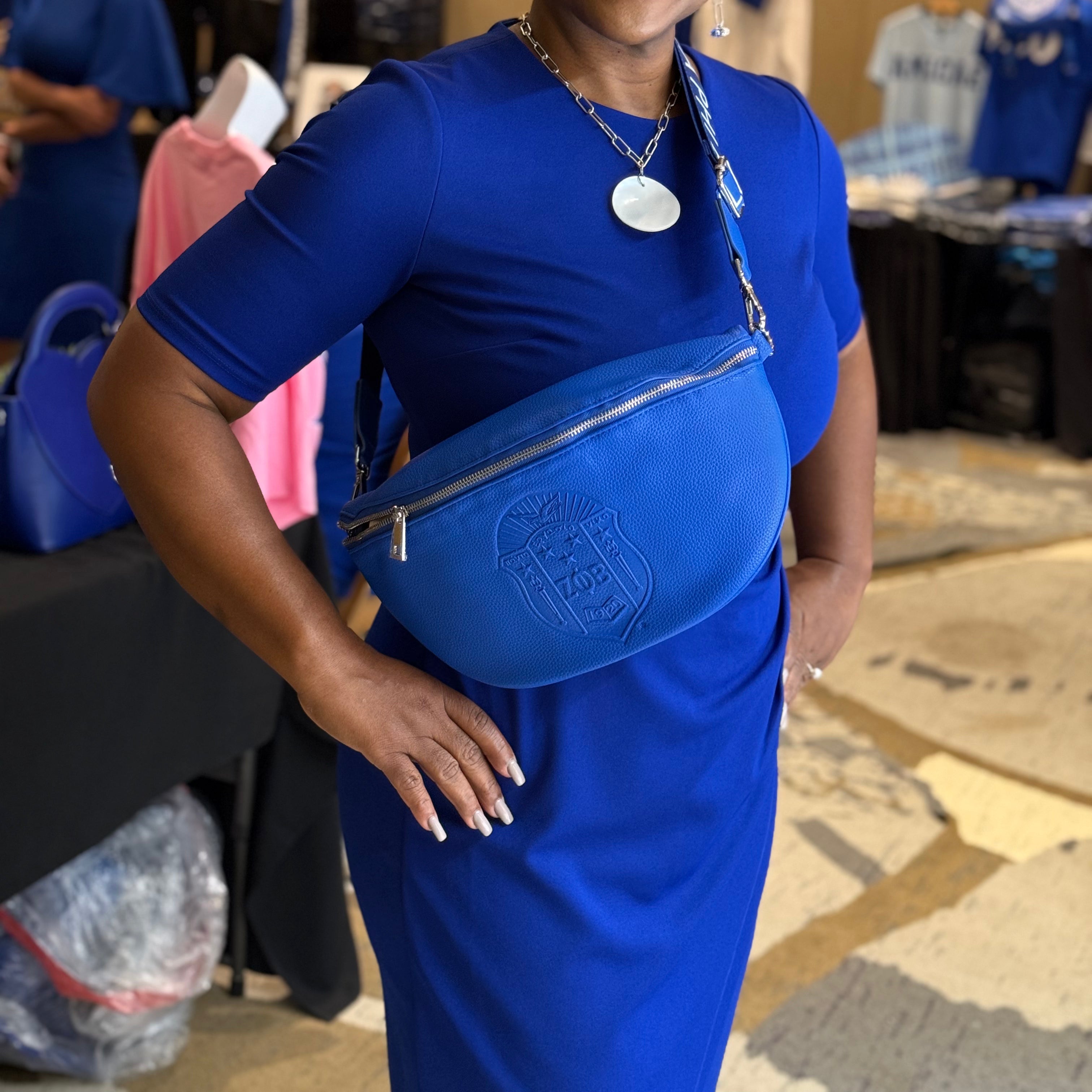 ZETA PHI BETA OVERSIZED FANNY BAG