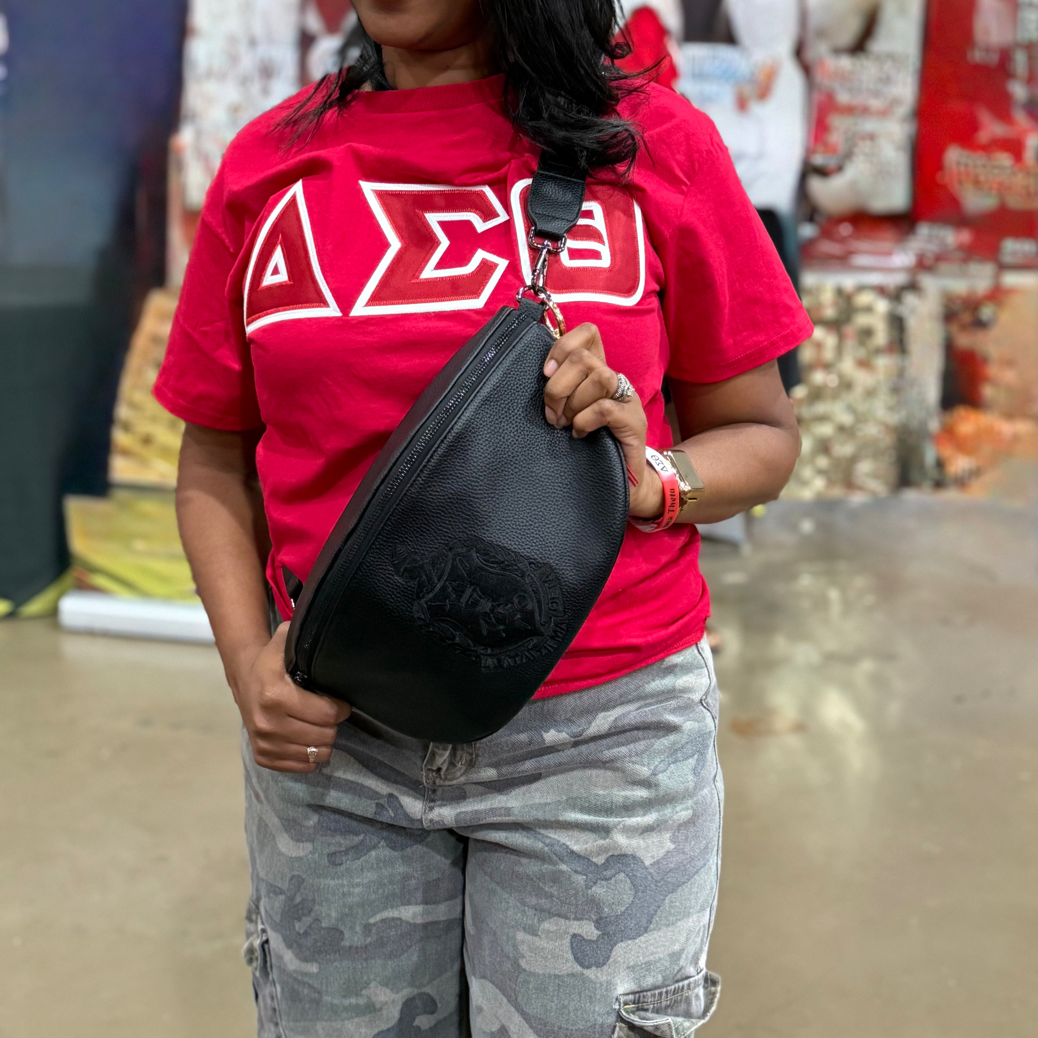 DELTA SIGMA THETA OVERSIZED FANNY BAG