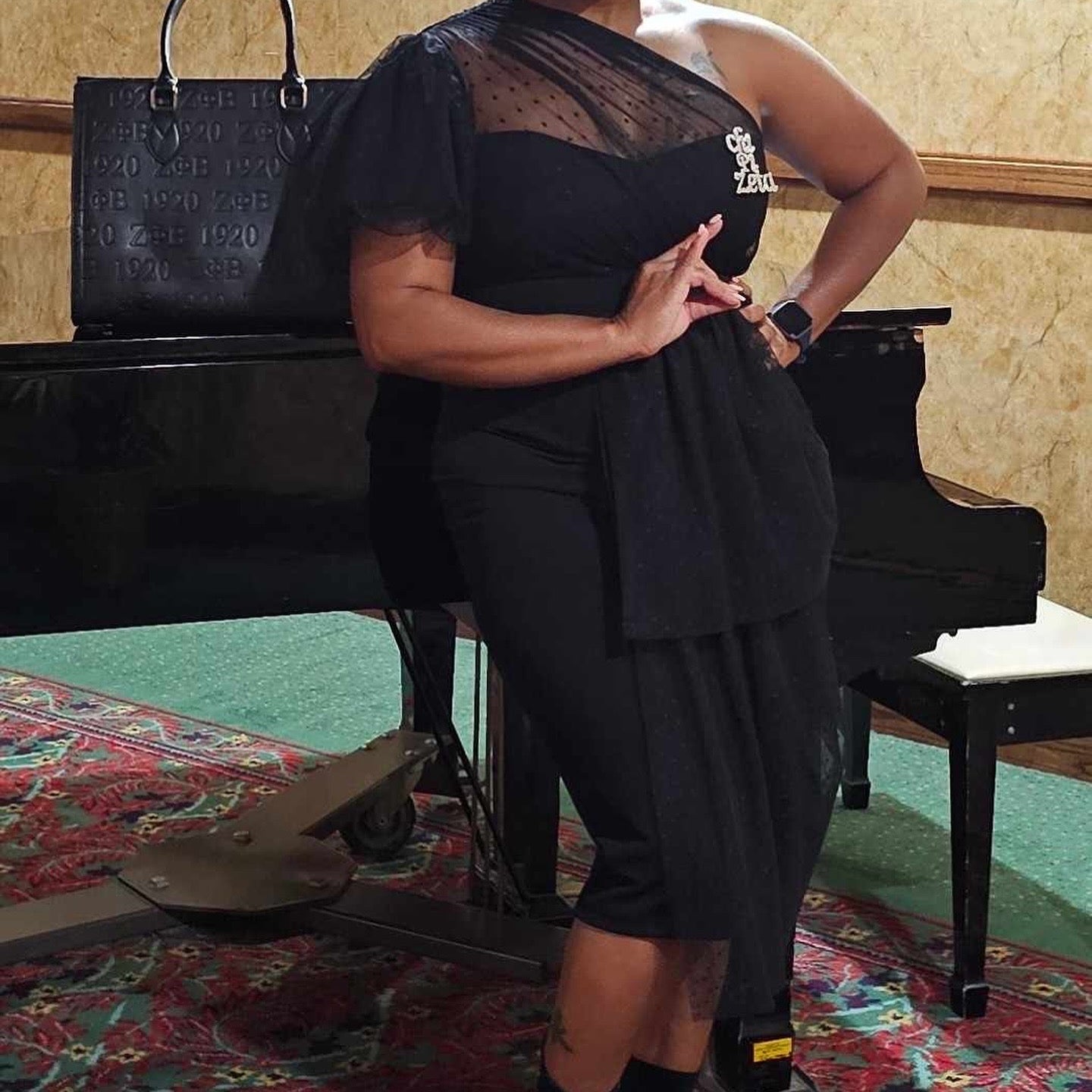 ZETA PHI BETA LOGO TOTE BAG