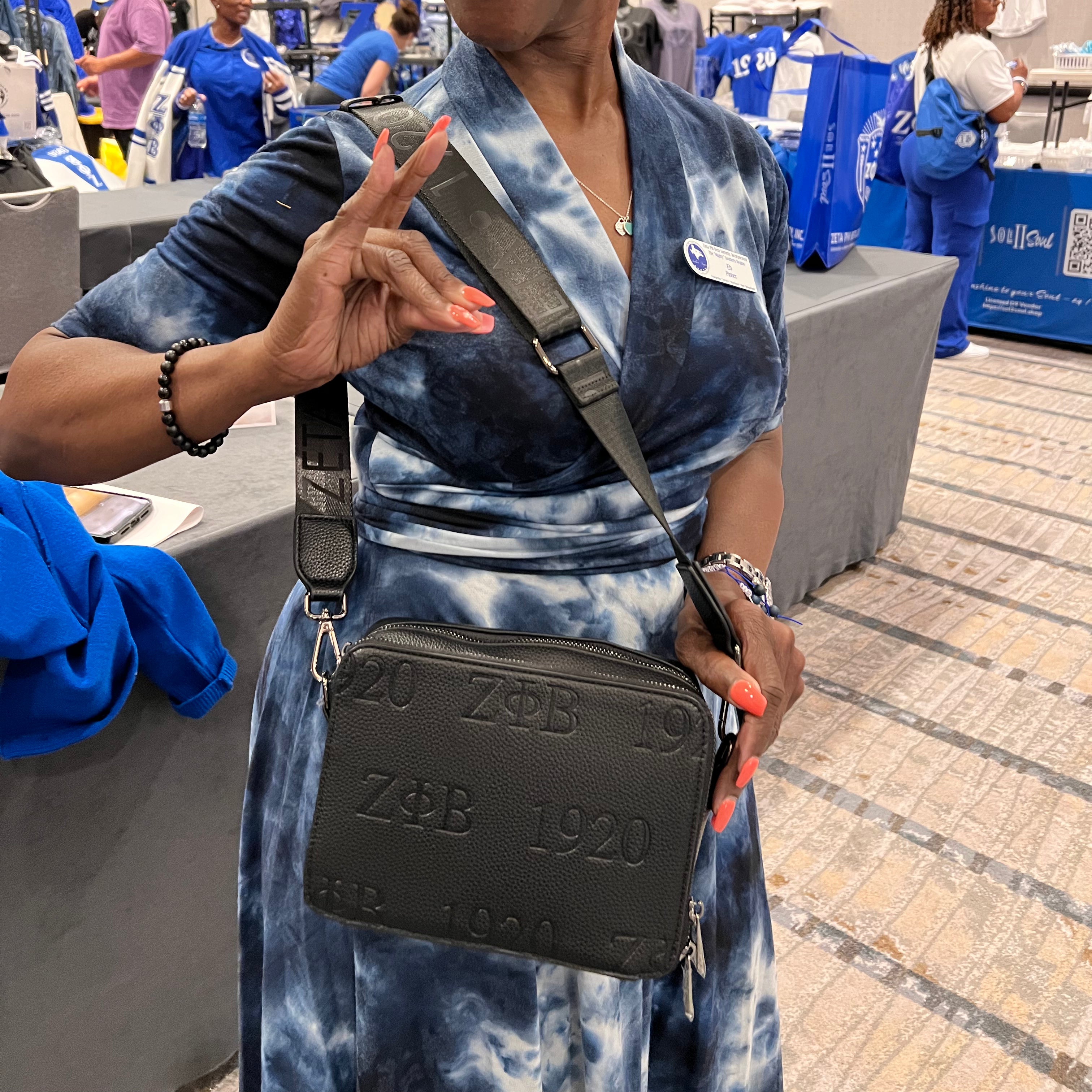 ZETA PHI BETA LOGO CROSSBODY