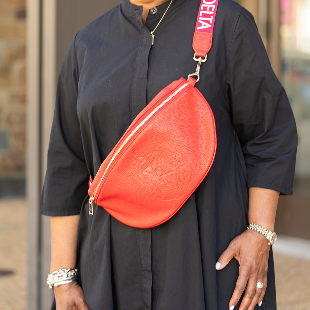 DELTA SIGMA THETA OVERSIZED FANNY BAG