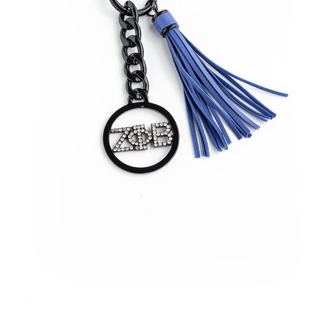 ZETA PHI BETA KEYCHAIN W/TASSEL