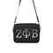 Zeta Phi Beta Quilted Crossbody - Limited Edition Black Purses And Tote Bags